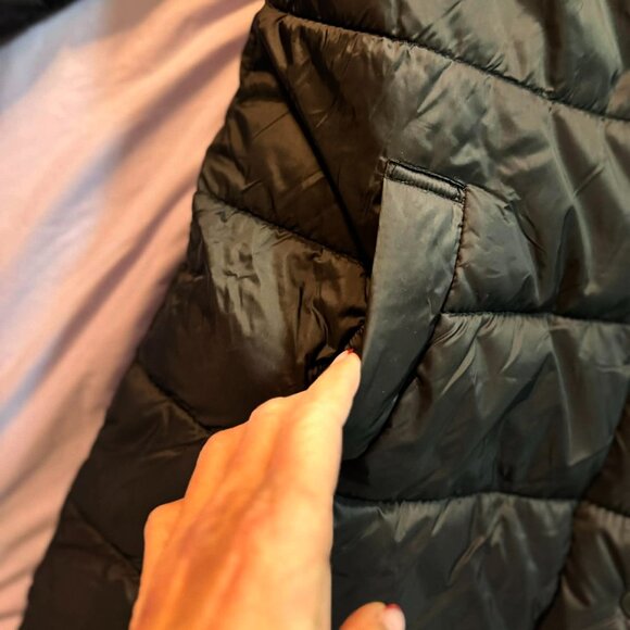 Women's Long Hooded Parka Warm Puffer Winter Jacket- Black- SIZE SMALL - Picture 6 of 15